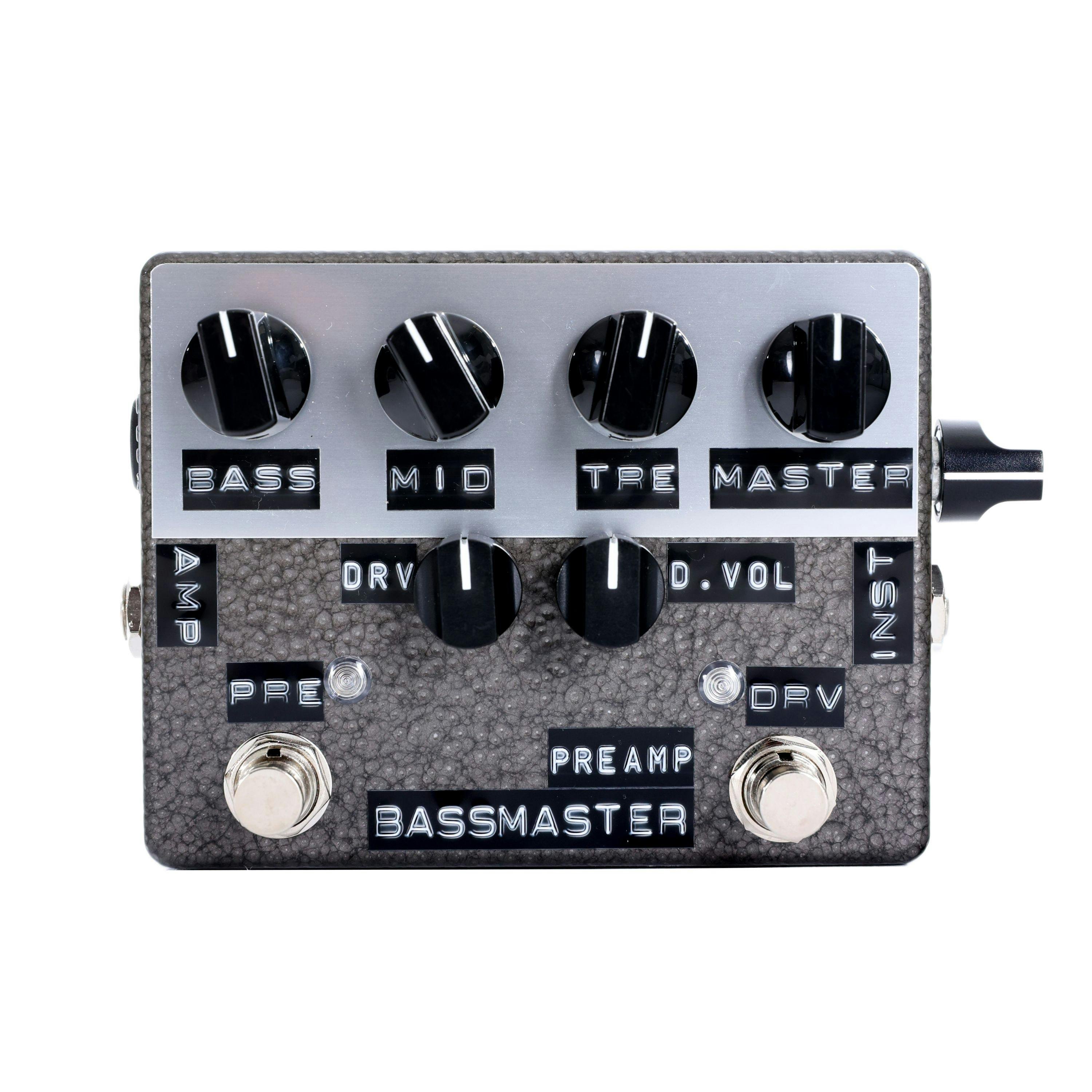 Shin's Music Bass Master Pre-Amp Pedal in Grey Hammertone 